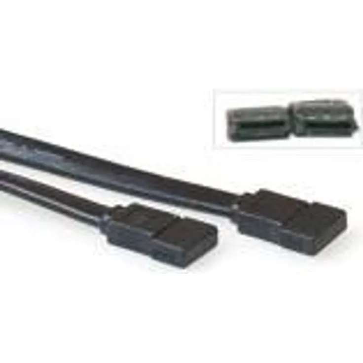 ACT eSATA - 1m - F - F 1m eSATA eSATA Schwarz SATA-Kabel (AK3387)