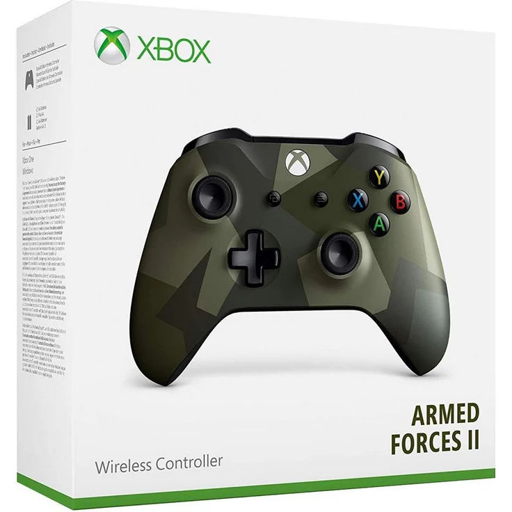 Microsoft Xbox One S Wireless Controller Armed Forces II Special Edition Grün (WL3-00096) (PC, Xbox One, Xbox Series) – Bild 3