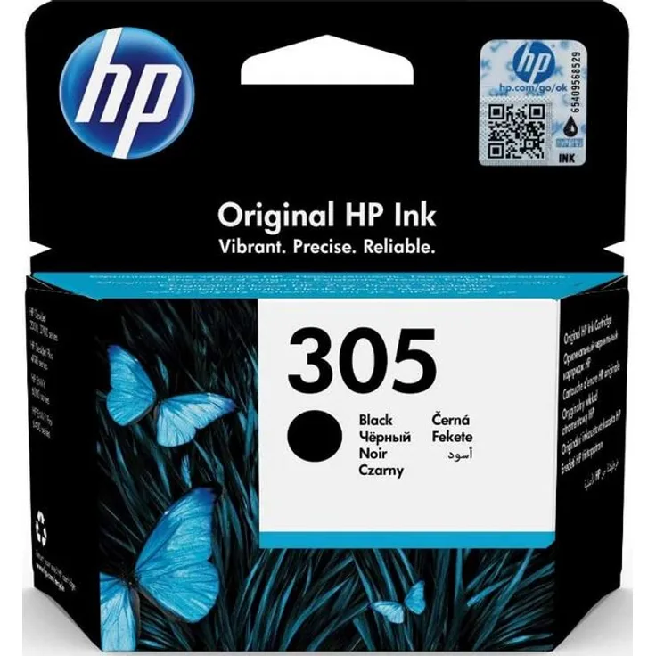 HP 305 Original Druckerpatrone Schwarz für HP DeskJet, HP DeskJet Plus, HP ENVY, HP ENVY Pro (3YM61AE)