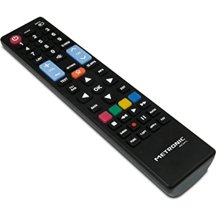 Metronic 495341 IR Wireless Drucktasten Schwarz Fernbedienung - Fernbedienungen (IR Wireless, Drucktasten, Schwarz)