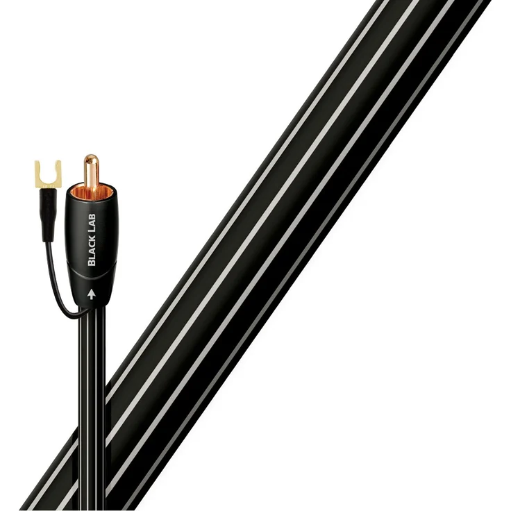 AudioQuest 2 m Black Lab Cinch-Kabel, Schwarz - Audiokabel (Cinch, RCA, Kupfer, 2 m)