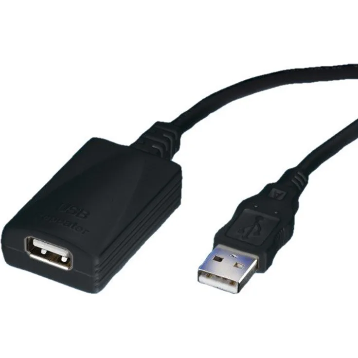 ROLINE USB 2.0 Verlängerung schwarz 5m (12.04.1089)