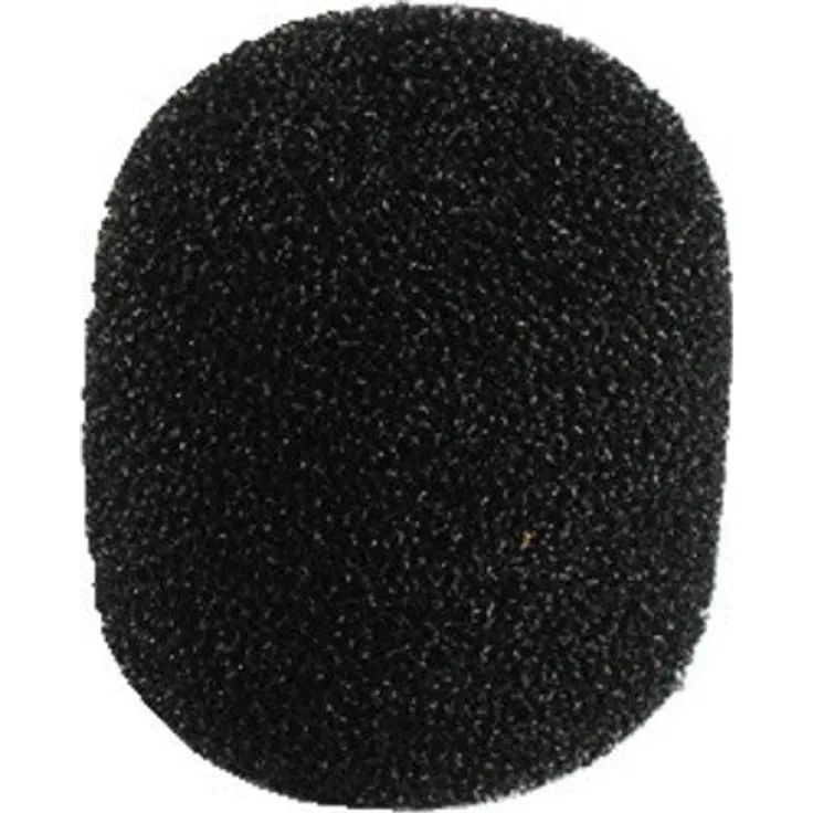 Monacor WS-20 Mikrofon-Windschutz aus schwarzem Schaumstoff für Mikrofone mit 12-14 mm