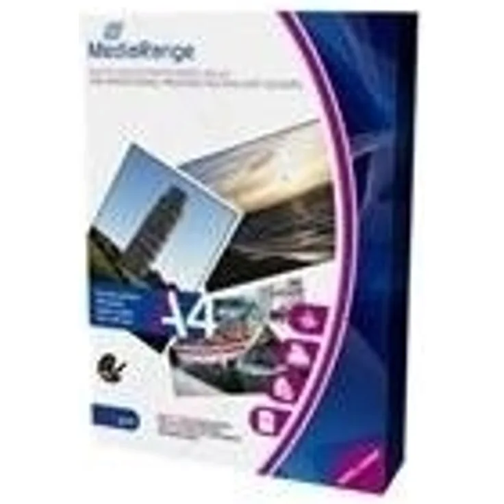 MediaRange - Beschichtetes Fotopapier, matt - weiß - A4 (210 x 297 mm) - 120 g/m2 - 100 Blatt (MRINK106)