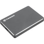 Transcend StoreJet 25C3 - Festplatte - 1 TB - extern (tragbar) - 2.5 Zoll (6.4 cm) - USB 3.0 - Iron Gray (TS1TSJ25C3N)