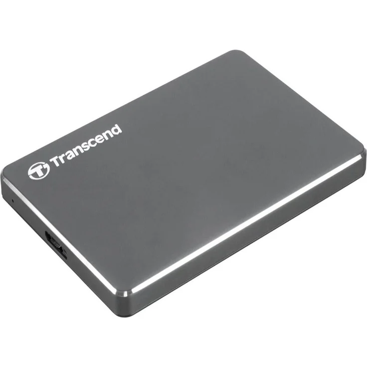 Transcend StoreJet 25C3 - Festplatte - 1 TB - extern (tragbar) - 2.5 Zoll (6.4 cm) - USB 3.0 - Iron Gray (TS1TSJ25C3N) – Bild 1