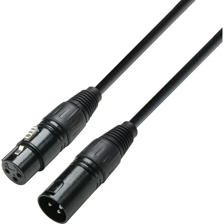 Adam Hall 3 Star Serie DMX-Kabel (XLR männlich auf XLR weiblich, 15 m)
