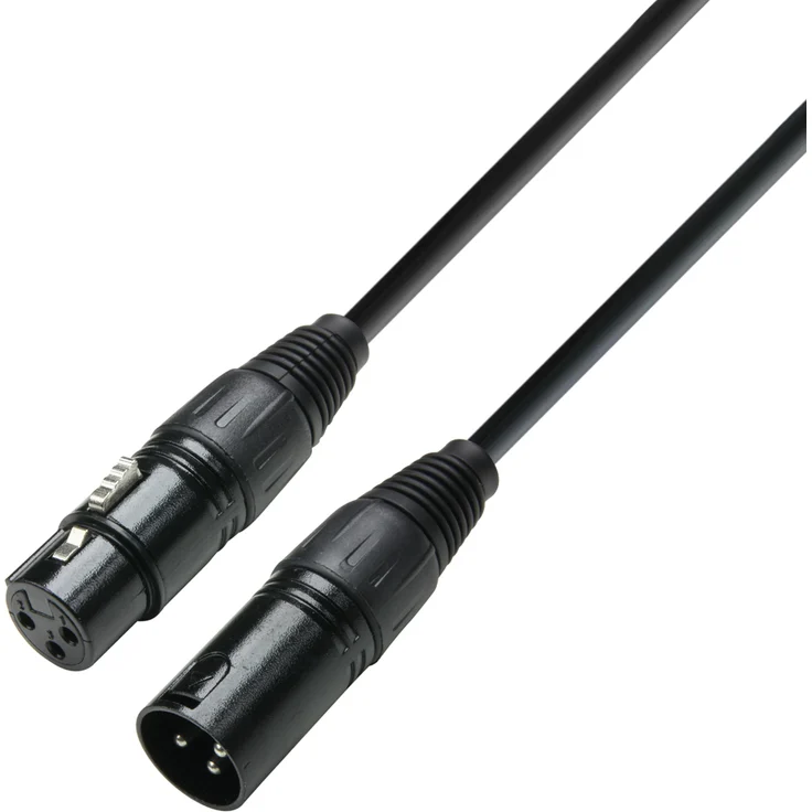 Adam Hall 3 Star Serie DMX-Kabel (XLR männlich auf XLR weiblich, 15 m) – Bild 1