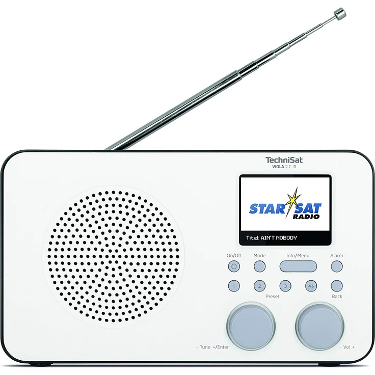 TechniSat VIOLA 2 C IR Internetradio mit WLAN, Wecker, TFT-Display, schwarz – Bild 2