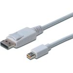 Planet ASSMANN - DisplayPort-Kabel - Mini DisplayPort (M) - DisplayPort (M) - 2 m (DisplayPort 1.1a) - geformt - weiß - für Apple iMac, Mac mini, Mac Pro, MacBook Pro (AK-340102-020-W) - Preisvergleich