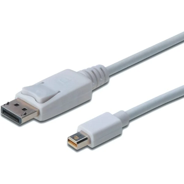 Planet ASSMANN - DisplayPort-Kabel - Mini DisplayPort (M) - DisplayPort (M) - 2 m (DisplayPort 1.1a) - geformt - weiß - für Apple iMac, Mac mini, Mac Pro, MacBook Pro (AK-340102-020-W) – Bild 1