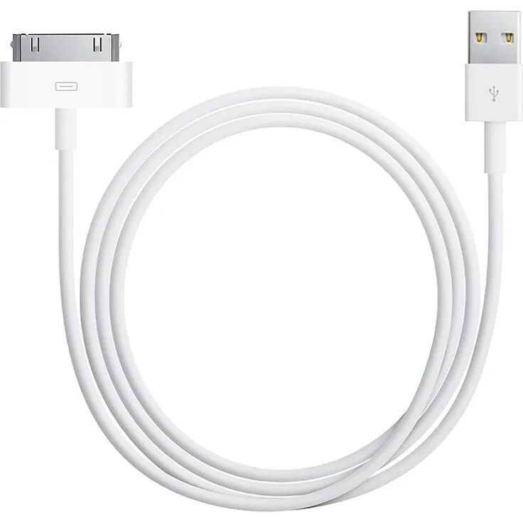 2x doupi - USB Lade Daten Kabel Ladekabel Datenkabel 30pin für iPhone 3G iPhone 4 4S iPad 2 3 iPod - 1m Weiß