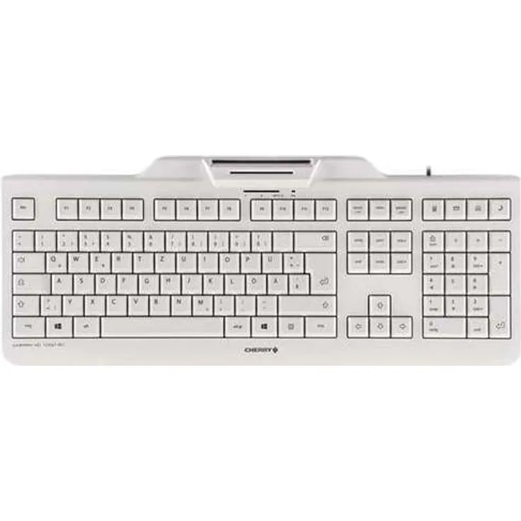 CHERRY KC 1000 SC - Tastatur - Deutsch QWERTZ - Pale Gray (JK-A0100DE-0)
