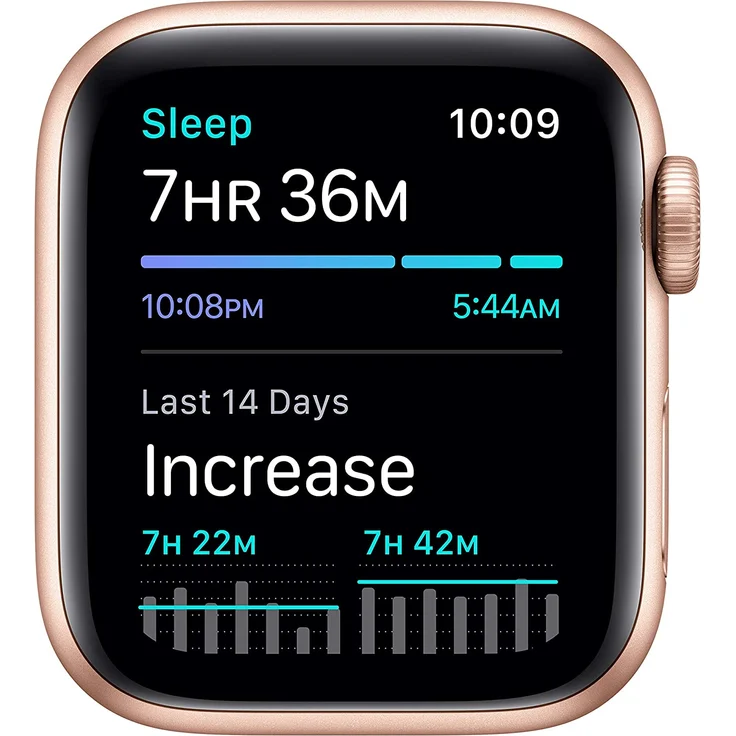 Apple Watch SE 2020 (1. Generation) Smartwatch GPS, 40mm, Aluminiumgehäuse Gold, Sportarmband Sandrosa – Bild 5