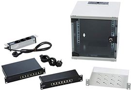 DIGITUS 10-Zoll Set - Netzwerk-Schrank 6HE – Testsieger