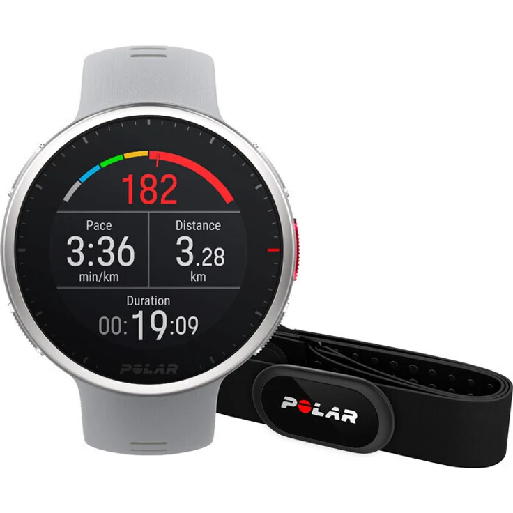 Polar Vantage V2 HR Smartwatch GPS, Unisex, 47mm, Silikonarmband, Grau/Limette (90083650) – Bild 3