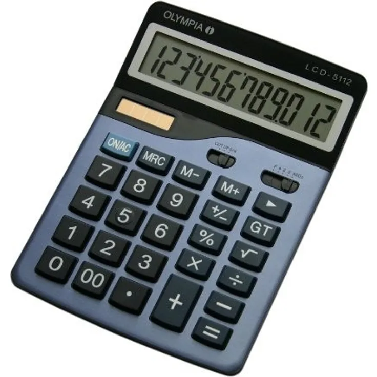 Olympia Taschenrechner LCD - 5112, blau