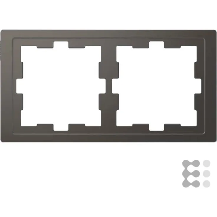 Merten Rahmen D-Life 2fach Anthrazit, 163x90mm