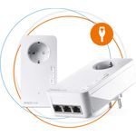 devolo Magic 2 LAN 2400 triple Starter Kit: Weltweit schnellstes Powerline LAN-Adapter-Set für Ihr Highspeed-Heimnetzwerk, ideal für Home Office (2400 Mbit-s, 3x Gigabit LAN-Anschlüsse, G.hn)