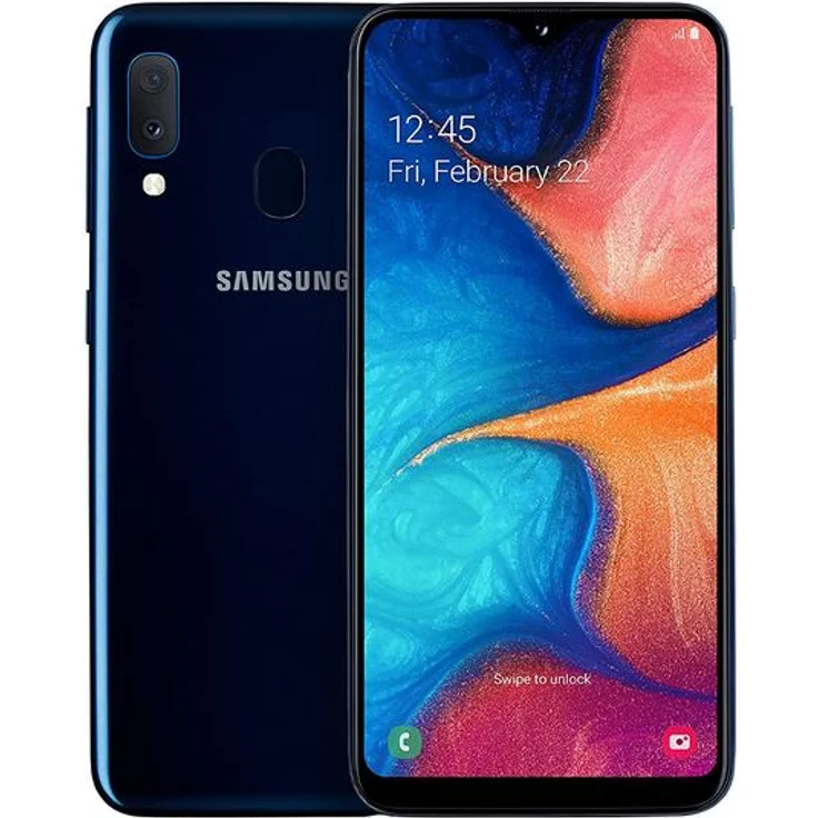 Samsung Galaxy A20e Smartphone 14,73cm Pixel (5,8 Zoll) TFT, LCD-Display, 32GB interner Speicher, 3GB RAM, Dual-SIM, Android, Blue – Bild 1