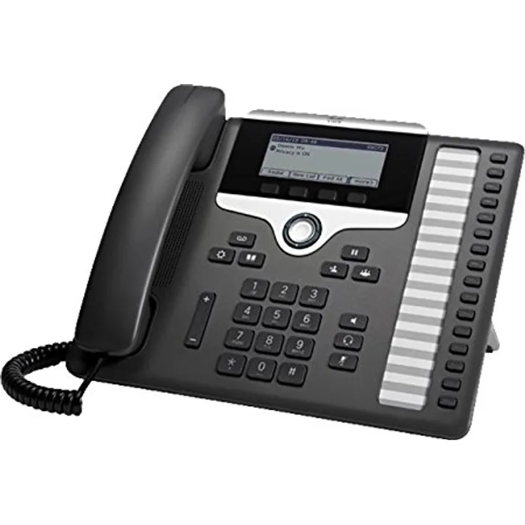 Cisco 7861 16Zeilen LCD Wired Handset Schwarz, Silber - IP-Telefon (LCD, 396 x 162 Pixel, 8,89 cm (3,5 Zoll), 16 Zeilen, G.711a, G.722, G.729A, G.729B, iLBC, IEEE Jahrestag, IEEE 802.3af)