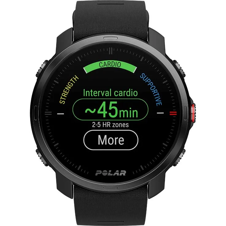 Polar Grit X Multisportuhr GPS, Unisex, M/L, Edelstahlgehäuse, Schwarz/Schwarz (90081734) – Bild 3