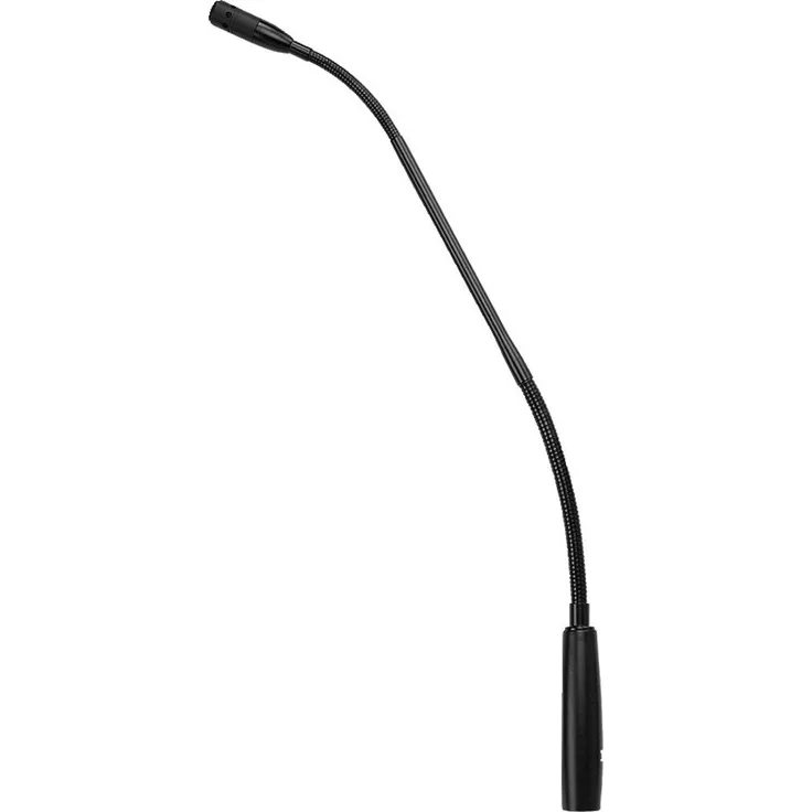 JTS GM-5212 Elektret Schwanenhals-Mikrofon mit Superniere-Charakteristik, Konferenz-Mikro für Durchsagen, Vorträge und andere Sprach-Übertragungen, in Schwarz
