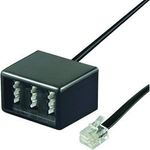 GOOBAY 10x TAE Adapter 3 x TAE N/F/N- Buchse auf RJ11/RJ14-Stecker 6P4C Adapter für z.B. Fritzbox Router 0,2 Meter Kabel schwarz (68026) - Preisvergleich