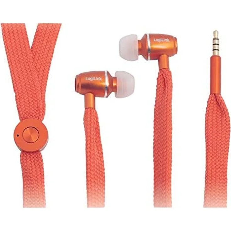Logilink HS0027 String In-Ear Kopfhörer, orange
