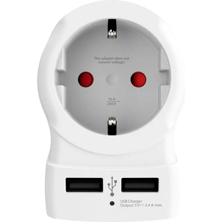 Skross 'Schutzkontakt' Country Steckeradapter Weiss OneSize