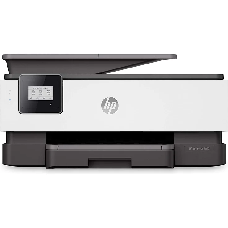 HP OfficeJet 8012 (3-in-1) Multifunktionsdrucker - (Thermal Inkjet) Farbe, Druckgeschwindigkeit: 18 s/w, 10 Farbe, Auflösung: 1200 x 1200, USB, WLAN, AirPrint, Wi-Fi-Direct, Instant Ink (1KR71B) – Bild 1