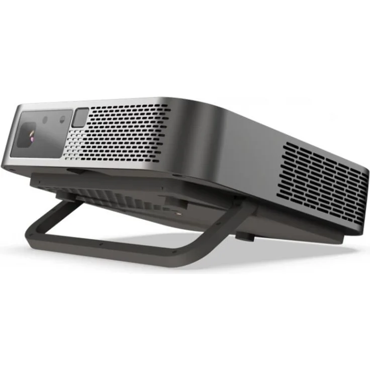 Viewsonic M2E Mini-Beamer, LCD, Full HD (1920 x 1080), Kontrast 300000:1, 1000 ANSI-Lumen, Bildverhältnis 16:9, Bluetooth, WLAN, silber/schwarz – Bild 2