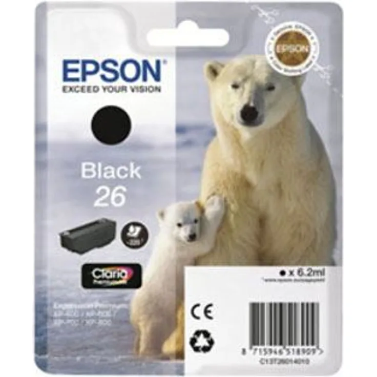 Epson C13T26014012 6.2ml 220Seiten Schwarz Tintenpatrone
