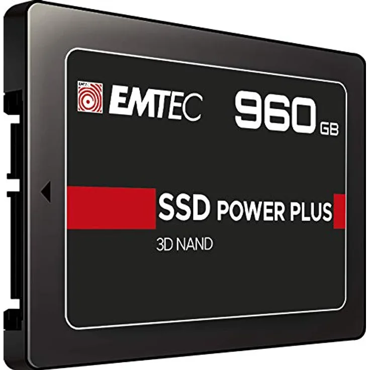 EMTEC X150 Power Plus 3D NAND - Solid-State-Disk - 960 GB - intern - 2.5 Zoll (6.4 cm) - SATA 6Gb/s (ECSSD960GX150)