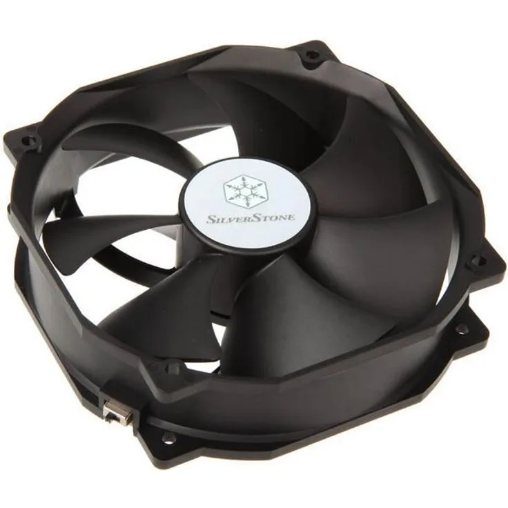 SilverStone SST-FHP141 v 2.0 - FHP Serie 140 mm-PWM-Lüfter mit sehr großen Lüfterblättern für besonders hohen Luftdruck, schwarz