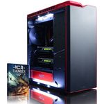 VIBOX Legend 12 Gaming PC Computer mit Spiel Bundle, Windows 10 OS (4,5GHz Intel i9 Extreme 10-Core Prozessor, 2X Dual SLI Nvidia GeForce GTX 1080 Ti Grafikkarten, 32Go DDR4 RAM, 500GB SSD, 3TB HDD)