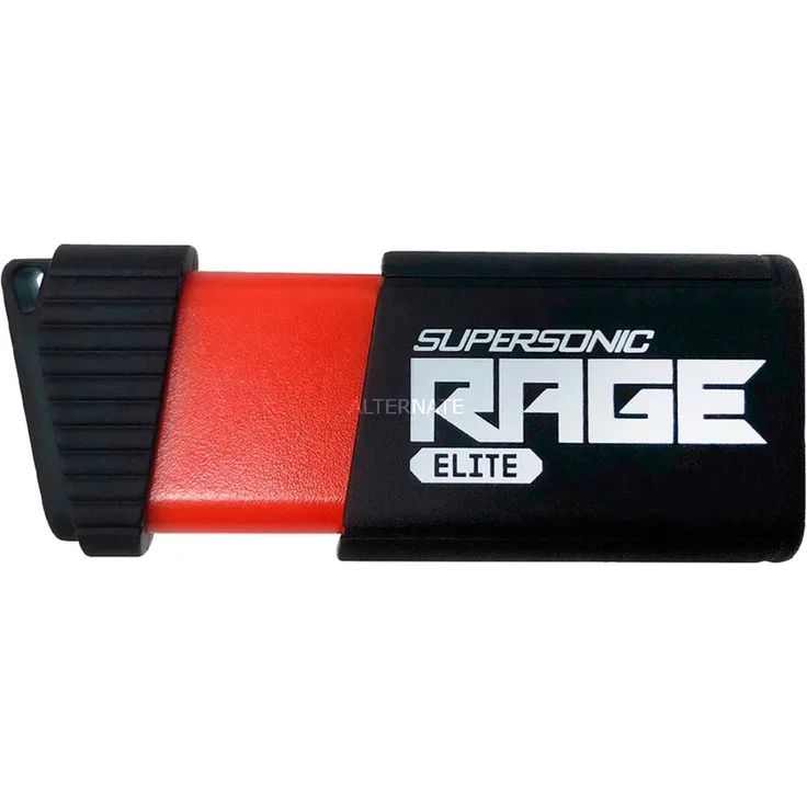Patriot Supersonic Rage Elite 3.1 128GB USB-Stick, schwarz/rot