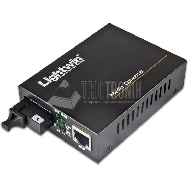 Lightwin LWC-10/100/1000-WDM-S20-B Netzwerk Medienkonverter 1000 Mbit/s 1550 nm Einzelmodus Schwarz (LWC-10/100/1000-WDM-S20-B)