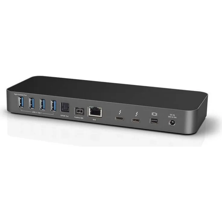 OWCTB3DK14PSGG. Übertragungstechnik: Verkabelt, Hostschnittstelle: Thunderbolt 3, Kopfhörer-Konnektivität: 3,5 mm. Ethernet LAN Datentransferraten: 10,100,1000 Mbit/s. Produktfarbe: Grau, Kompatible Speicherkarten: MicroSD (TransFlash),SD, Datenübertragun