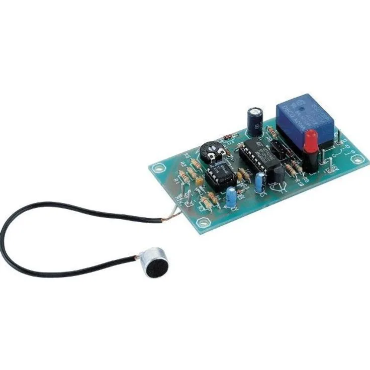 Klatschschalter mit Kondensator-Mikrofon Bausatz Max. 15 V/DC