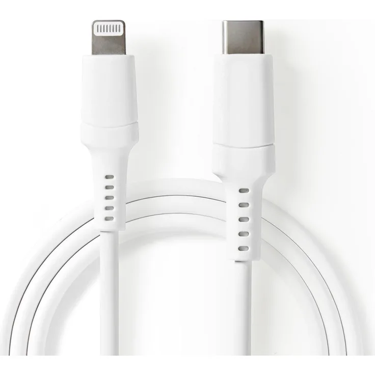 Nedis Apple Lightning-Kabel, Apple Lightning-Stecker, 8-polig, USB-C, 1 m, weiß