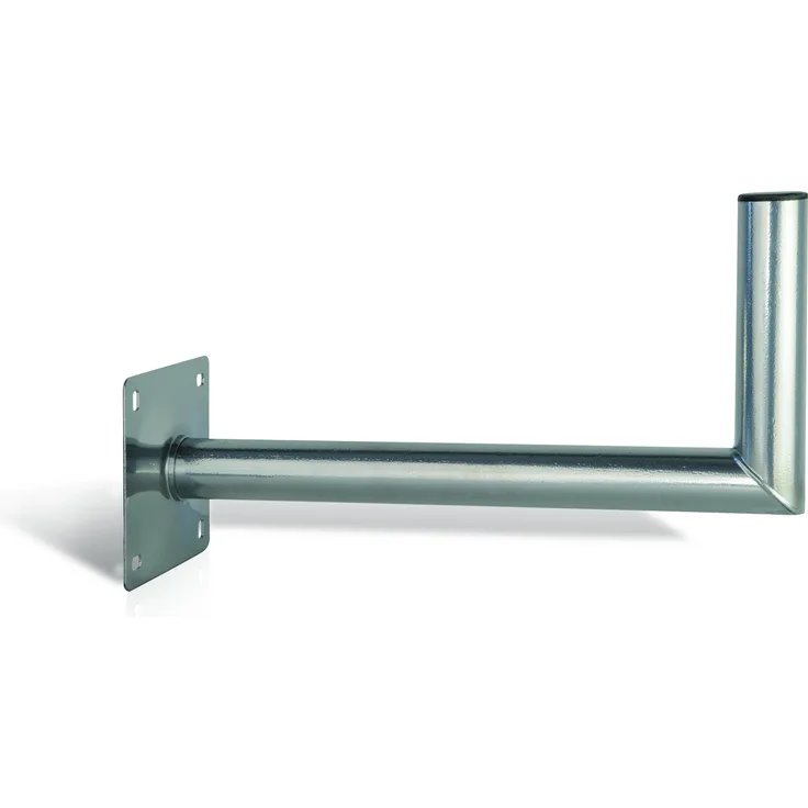 Opticum Stahl Wandhalter (Wandabstand: 50cm, Höhe: 25cm, Rohr: 50, TÜV zertifiziert)