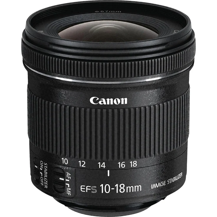 Canon 10-18 mm f/4,5-5,6 EF-S IS STM Set mit Gegenlichtblende und Tuch – Bild 1