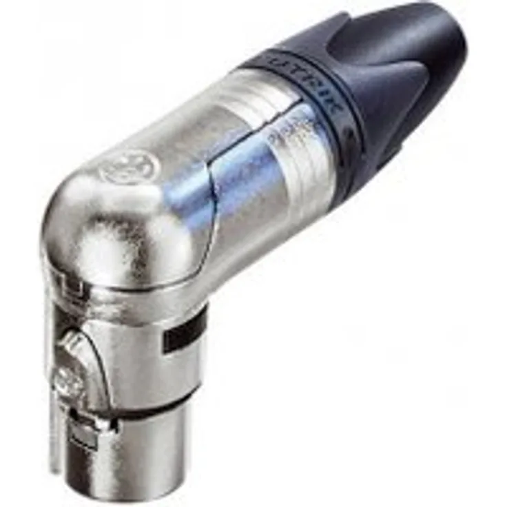 Neutrik - NC3FRX - XLR-Kabelstecker - rechtwinklig - Buchse 3-polig - Schwarz - Silber
