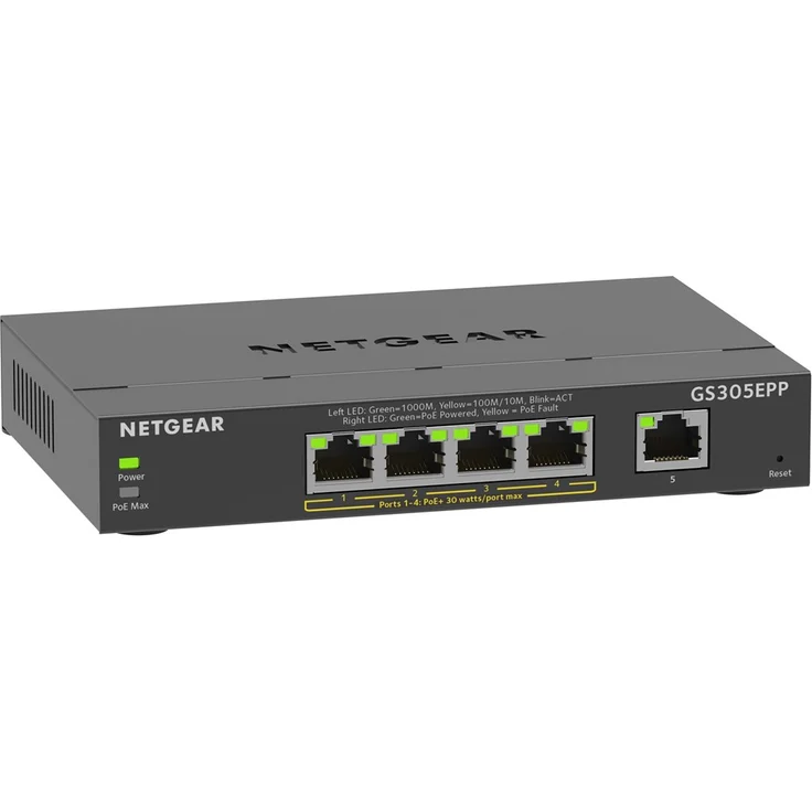 NETGEAR 5PT GE Plus Switch W-HI-PWR POE+ – Bild 1