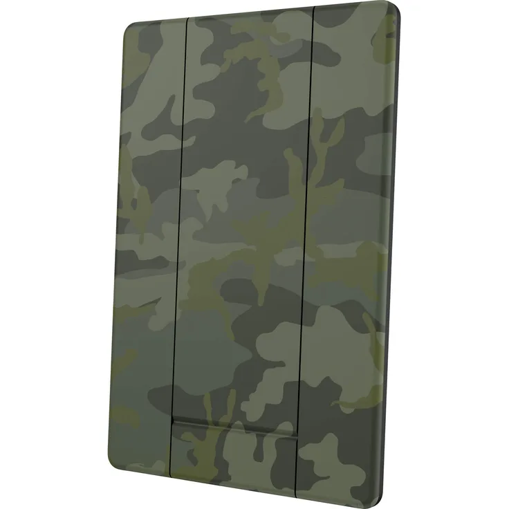Speck Grabtab Schlanker, Einstellbarer und Aufklebbarer Fingergriff/Fingerhalter und Ständer in Kreditkartengröße für Mobiltelefone iPhone, Samsung, Google, Huawei - Grün/Camouflage
