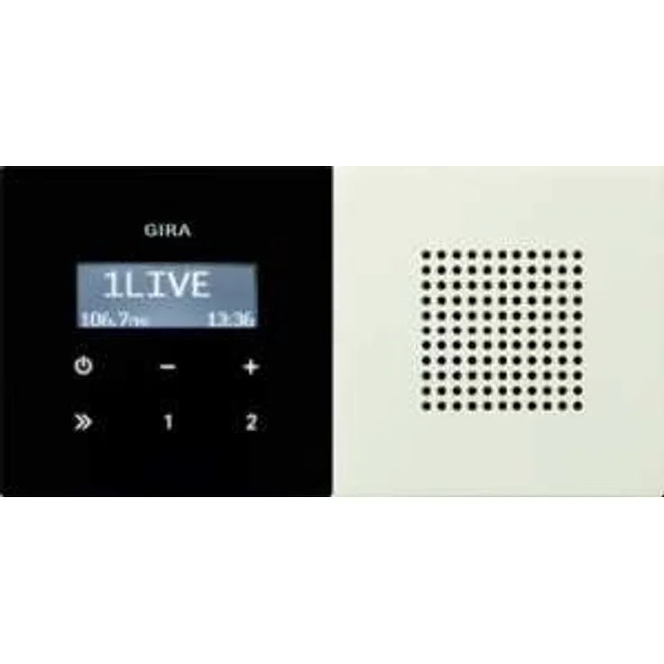 Gira 5222058 Unterputz Radio RDS Flächenschalter, reinweiß