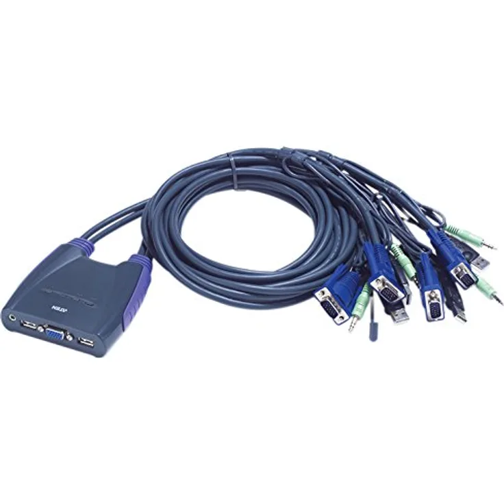 ATEN Petite - 4 Port USB KVM Switch KVM Switch 4 -> 1 USB