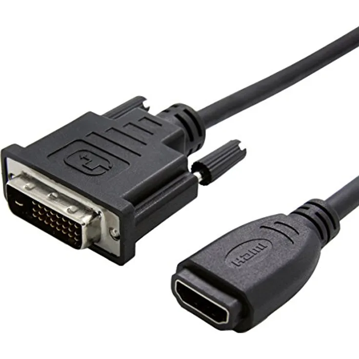Value 12993116 HDMI Buchse auf DVI Stecker Adapterkabel schwarz