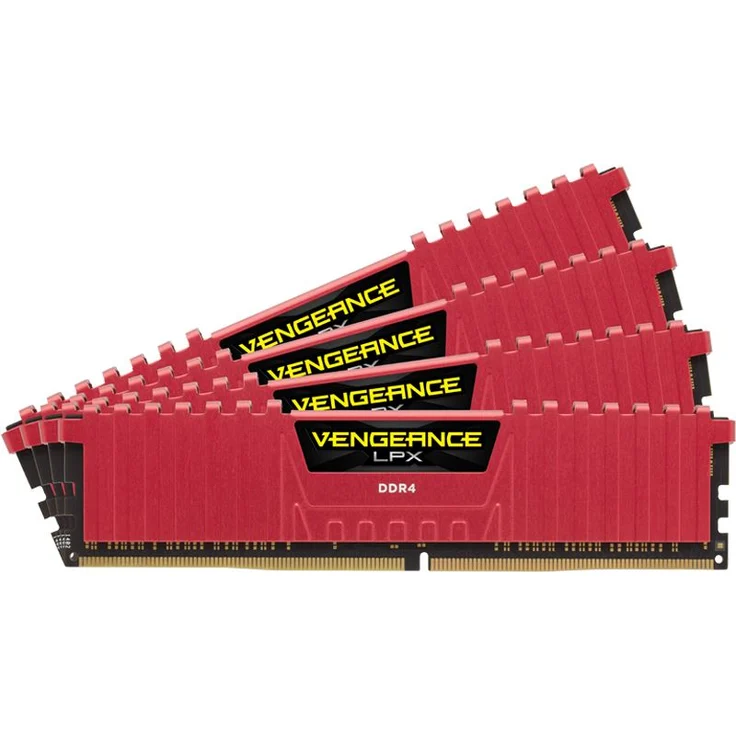 Corsair Vengeance LPX Kit 64GB DDR4-2133 rot (CMK64GX4M4A2133C13R) – Bild 1